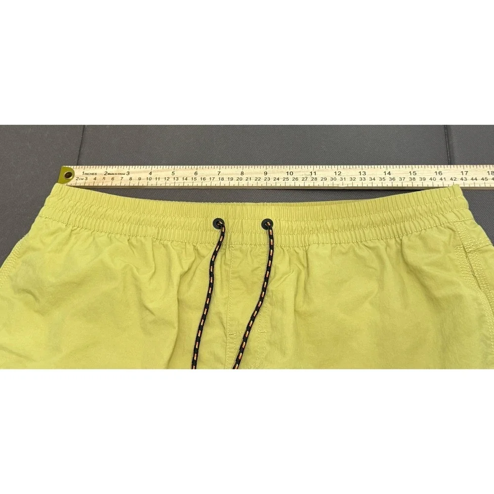 Howler Brothers Salado Shorts Mens Mustard Yellow Nylon Quick Dry Large